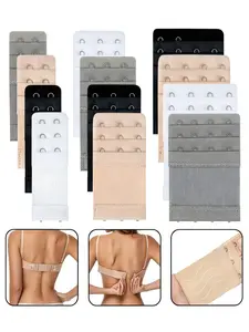 12pcs Elastic Bra Buckle, Underwear Extension Buckle, 2/3/4 Hook Buckle, Adjustable Back Bra Buckle, Bra Extension Hook, Women's Bra Extender, Bra Accessories