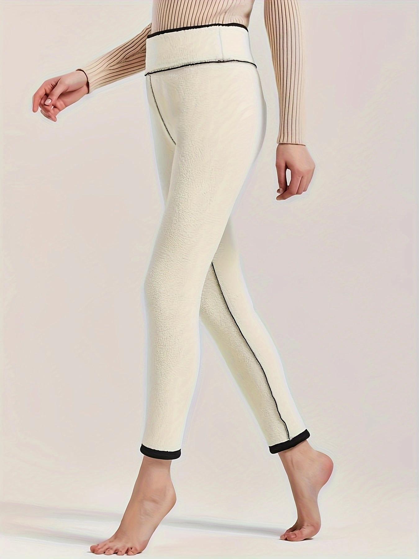 Fleece Lined Leggings Women Tummy Control High Waisted Workout Thick Winter Warm Soft Yoga Pants