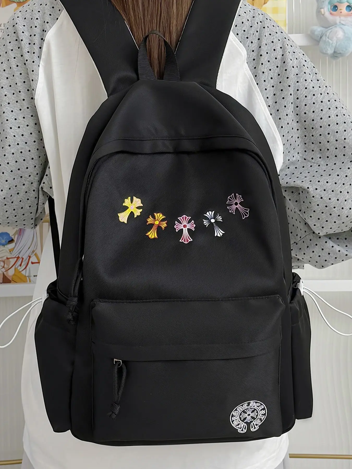 New Crossbody Backpack for Men and Women, Simple and Versatile Large Capacity School Bag, High School and University Student Backpack