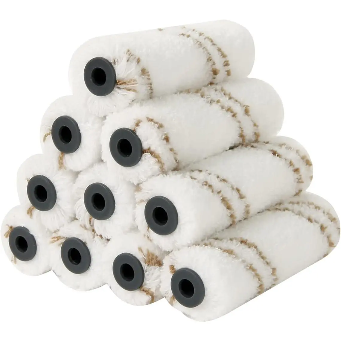 Microfiber  Roller 4 Inch, 10 Pack Small  Roller Covers, 10 mm Nap, Mini  Roller for Use with  Paints and Stains