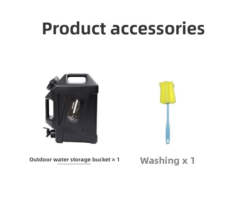Outdoor camping household water storage bucket with faucet car self-driving tour water storage tank water storage large plastic bucket