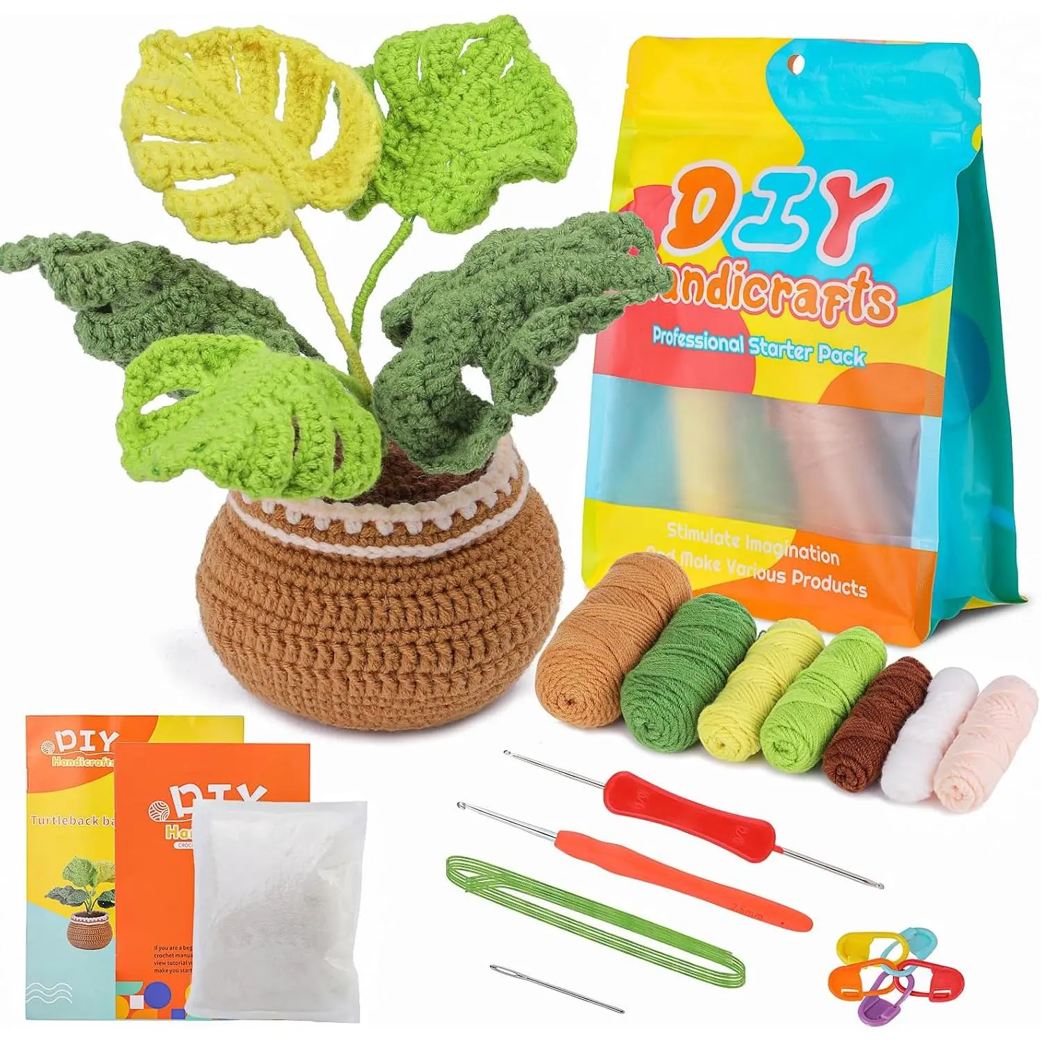 Crochet Kit for Beginners Crafts for Adults and  Teen Girls Knitting  Yarn with Step-by-Step Video Tutorial  and  for Crochet Lovers ()