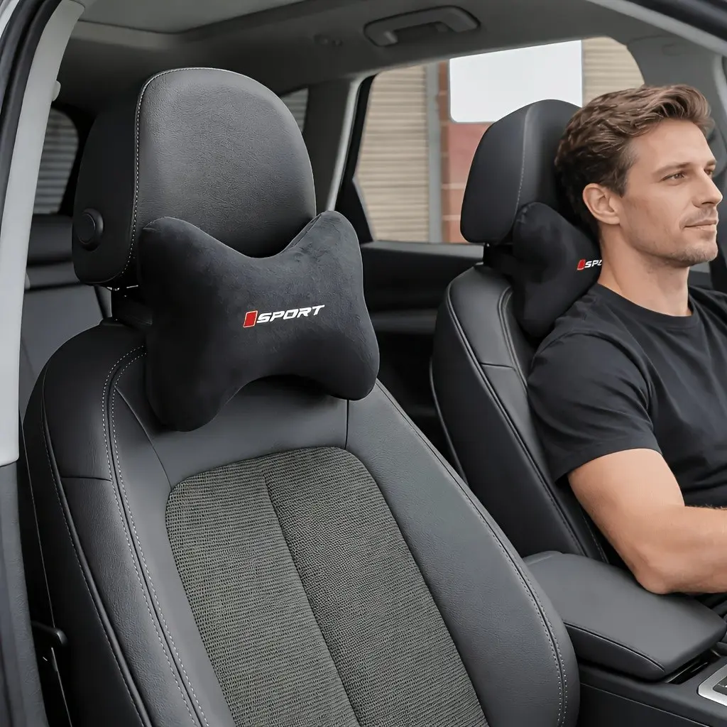 Ergonomic Car Headrest Pillow, 3D Neck & Shoulder Support Cushion, Relieves Driving Fatigue, Soft Comfortable Back Support, Universal Fit