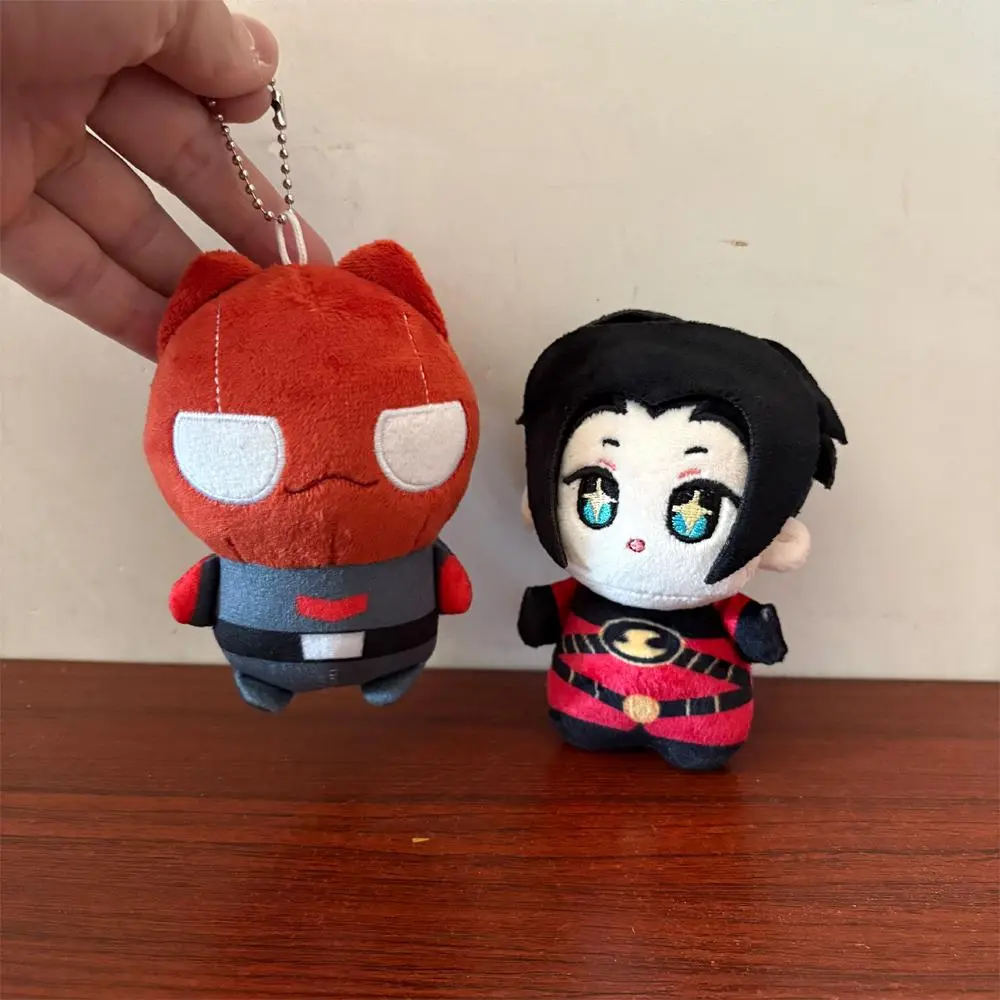 2026 Hot selling toys Cute Red Hood Big Head Cartoon Anime Character Jason Todd and Tim Drake Funny Plush Toy Keychain Bag Pendant Decor Plushie Doll Internet-famous toy