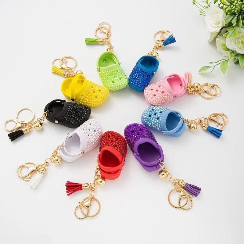 2026 New Creative Clog-Style Shoe Keychain, Mini Slipper Charm, Cute Decorative Pendant for Keys, Backpack