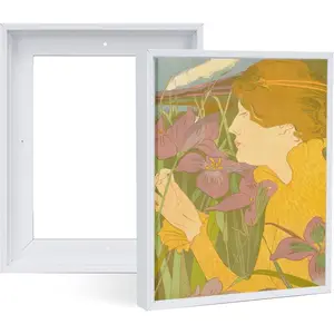 2 Pack 12x16 White Canvas Floater Frame Kit, Fits 0.6"-0.9" Deep Canvas Prints & Paintings