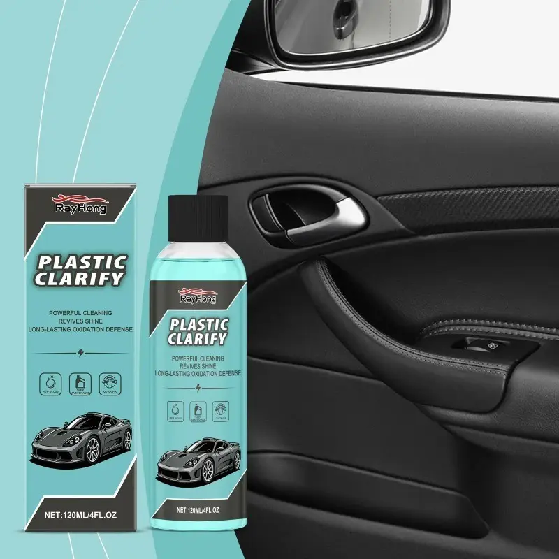 Car Plastic Restorer Back To Black Gloss Plastic Renovator Auto Clean Refresh Shine Enhance Remove Oil Dirt Plastic Clarify Interior Detailing Products