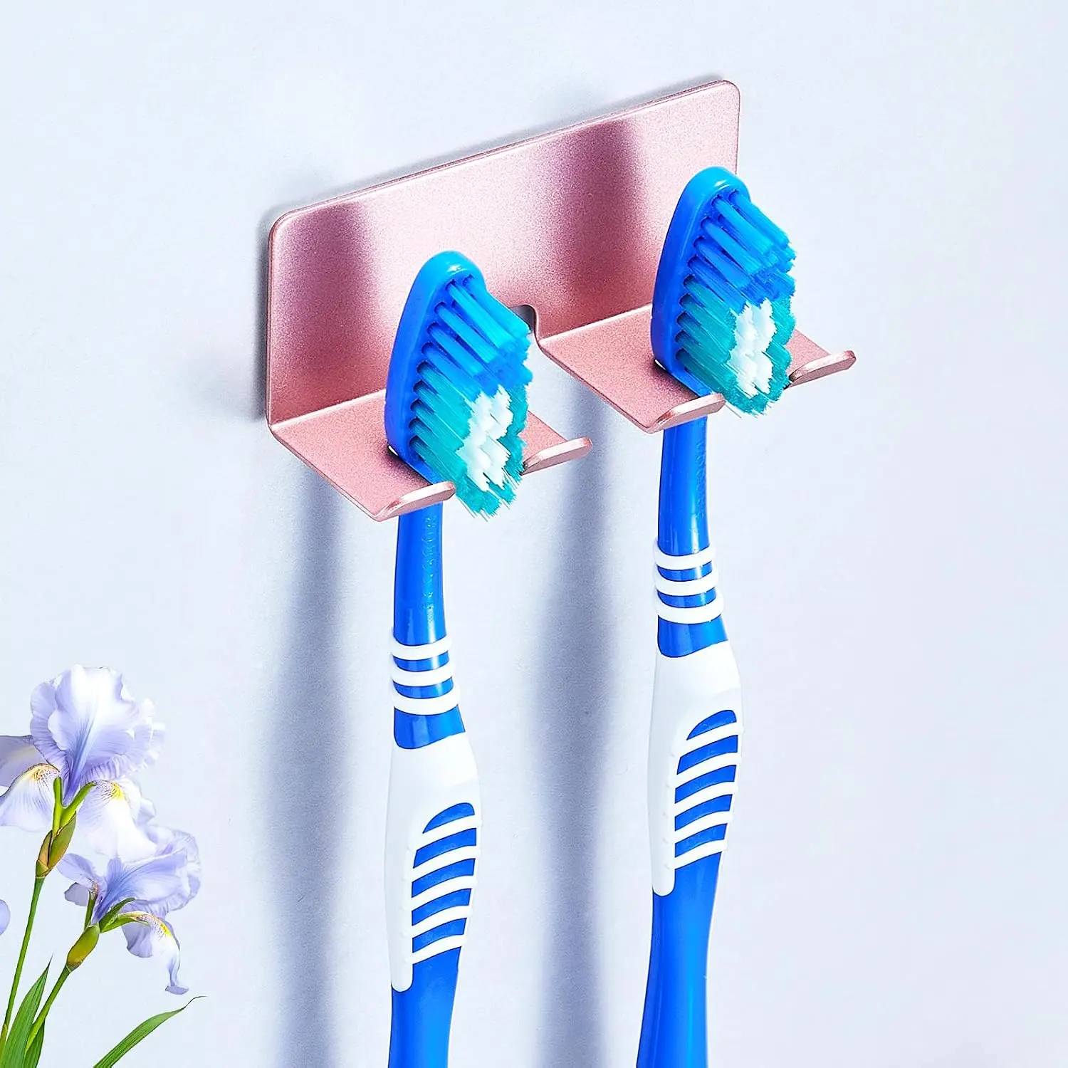 Holder,  Holders Wall Mounted, Electric Toothbrushs Holder, Bathroom Shower  Brushing Holder,  Brush  Holder Organiser (Rose , Small)