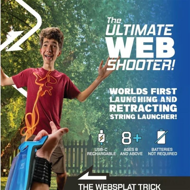 Viral TikTok String Launching Webshooter - World's First Heroic Launcher Toy, Safe Soft String for Indoor/Outdoor Play & Cosplay, Perfect Gift for Superhero Fans, Must-Have Party Favor to Create Memorable Moments!