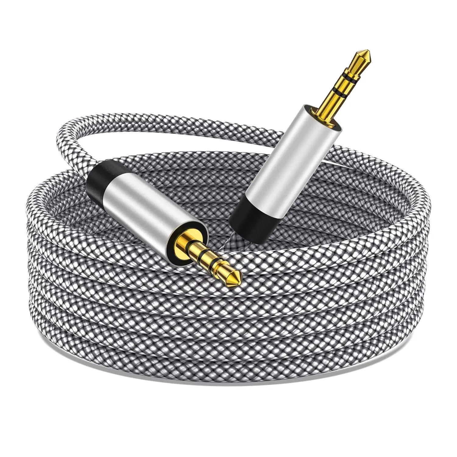 3.5mm Nylon Braided Aux Cable 6FT, Audio Auxiliary Input Adapter Male to Male Cord for Headphones, Car, Home Stereos, Speaker, iPhone, iPad, iPod, Echo & More,Protective,Case,HDMI,Splitter,Ultra,Android Smart TV Box,tall,tripod,video,captur,,wifi,extender