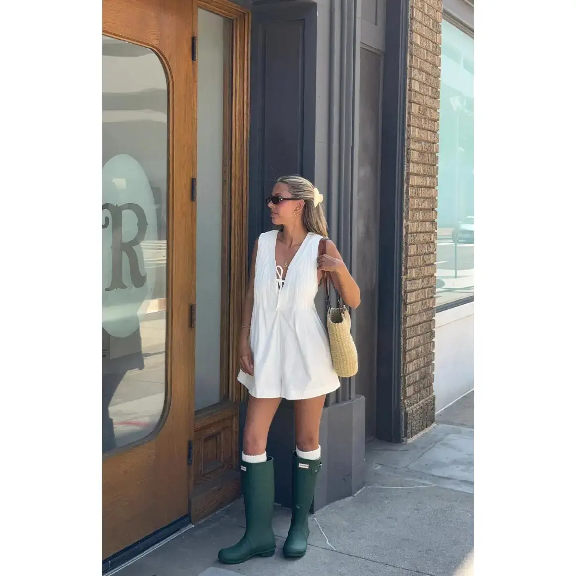 Hector White Playsuit