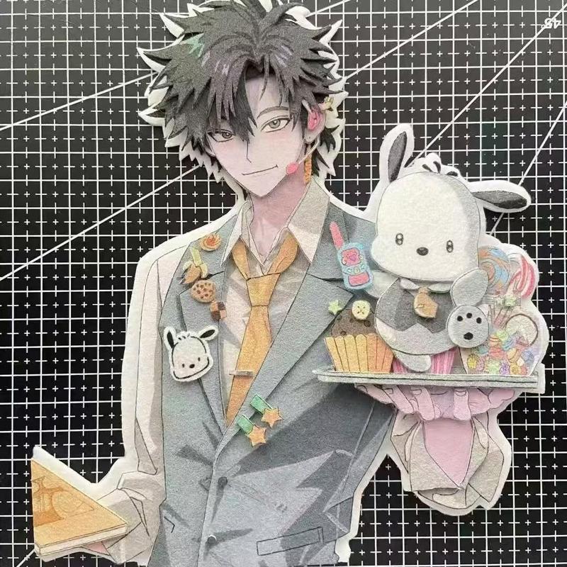 The new product "Time Agent" "Hours" is decorated with diy non-woven fabric pendants around it