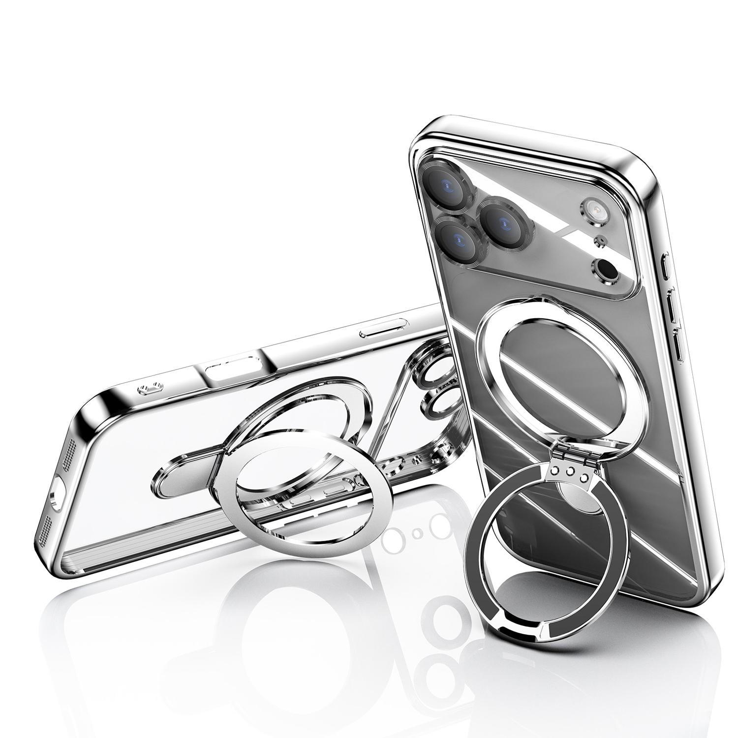 Magnetic Invisible Stand for iPhone 17 Pro Max Case Compatible with MagSafe, Military-Grade Protection, with Camera Protector, Clear Scratch-Resistant Back Cover for 17 16 15 14 13 Pro Max