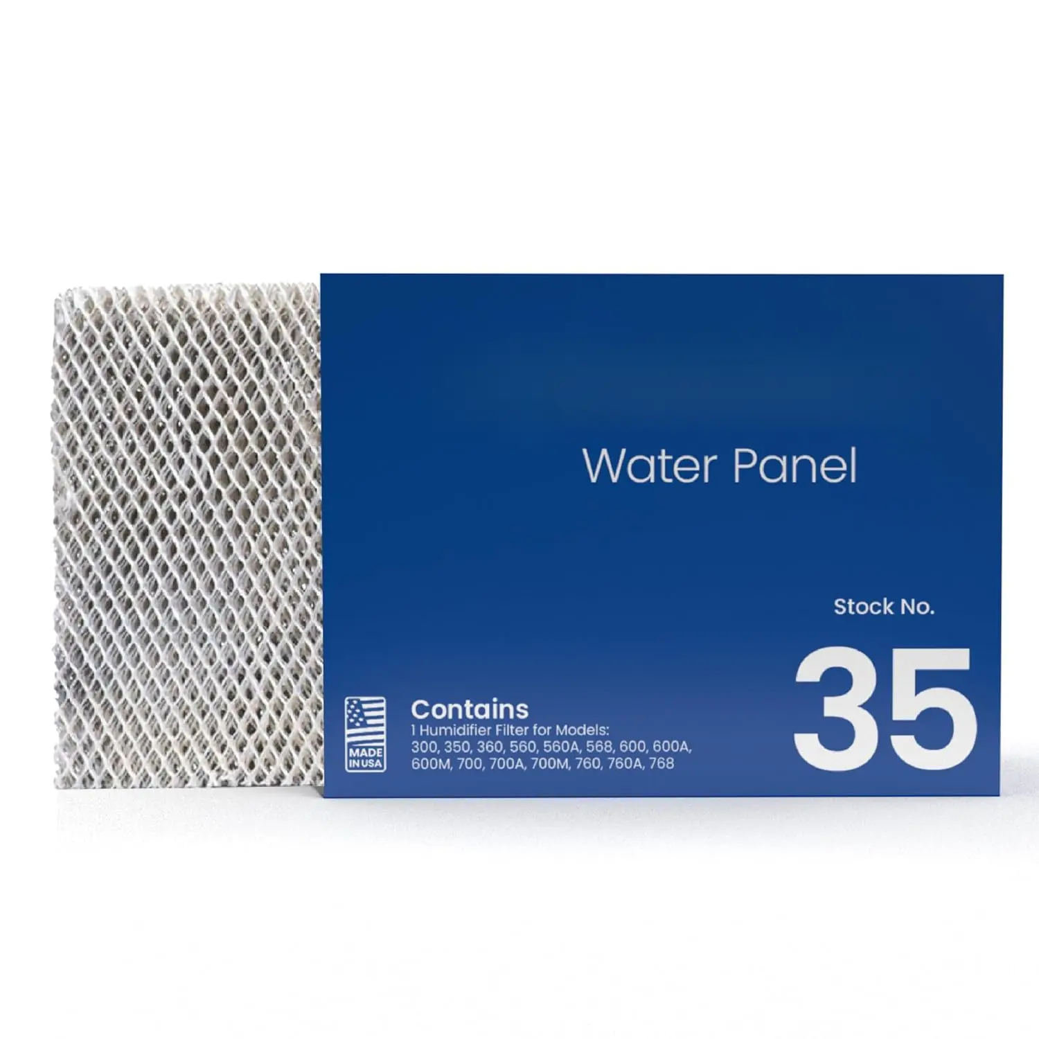 35 Water Panel Humidifier Filter Replacement Pack (Pack of 2) - Model-Compatible for AprilAire Whole-House Humidifier Models 300, 350, 360, 560, 560A, 568, 600, 600A, 600M, 700, 700A, 700M, 760, 760A, 768