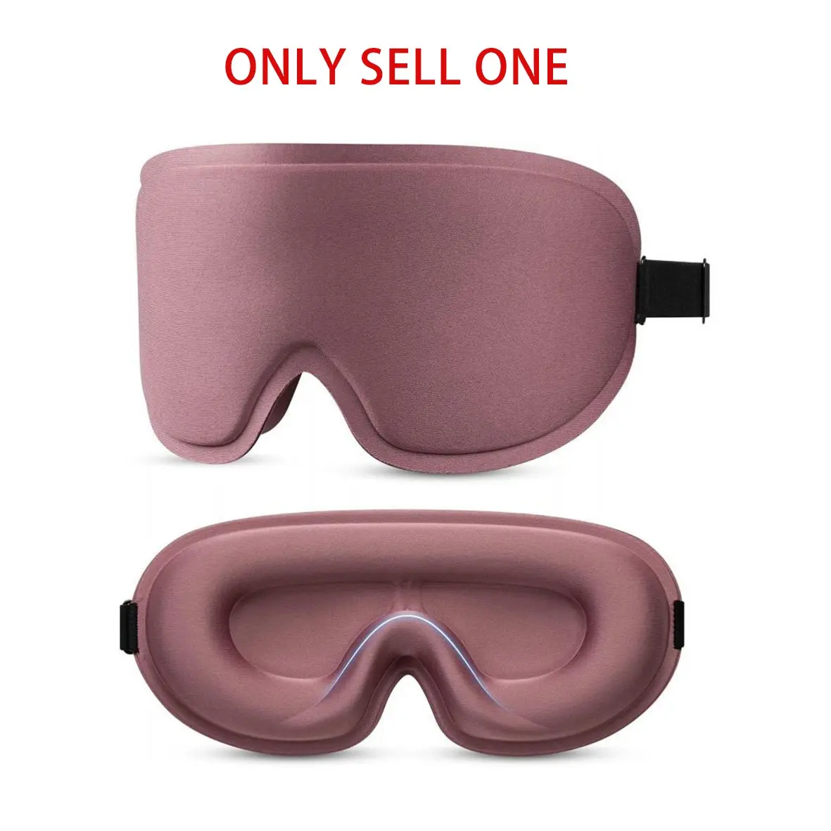 3D Deep Contoured Sleep Mask with Nose Pad Design, Adjustable Breathable Eye Mask for Sleeping, Yoga & Traveling, Portable Sleep Aid Product, Multiple Colors Available, Eye Covers for Sleeping