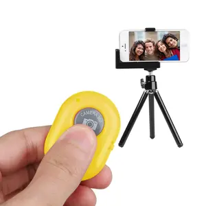 Wireless Bluetooth Camera Shutter Remote Control, Universal Selfie Clicker Controller Compatible with Android iOS Smartphones Tablets