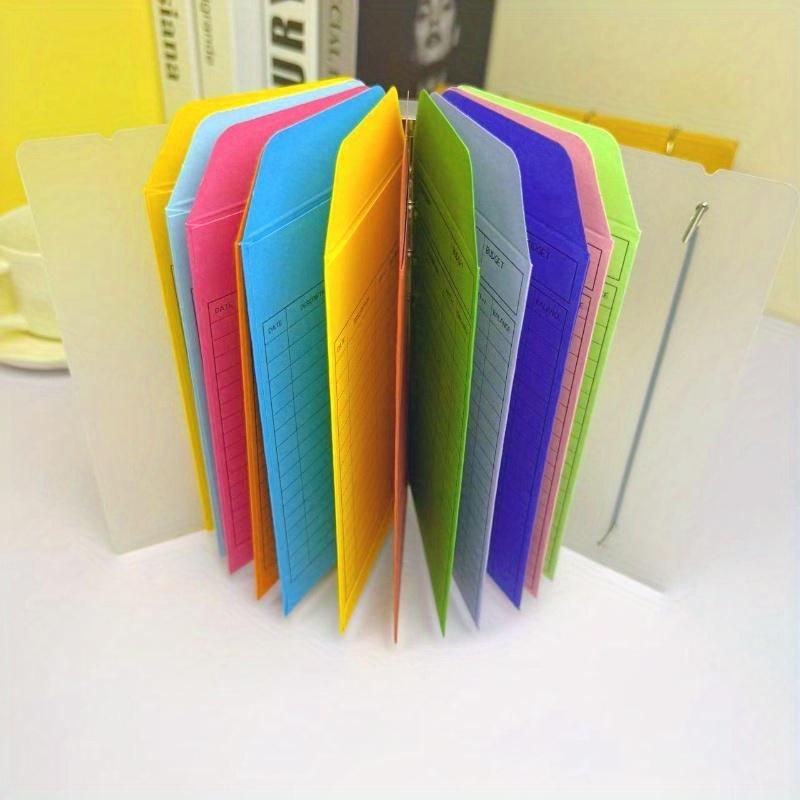 Budget Envelope with Binder, 1 Set Colorful Budget Envelope, Money Saving Monthly Budget Planner, Office Stationery & Supplies