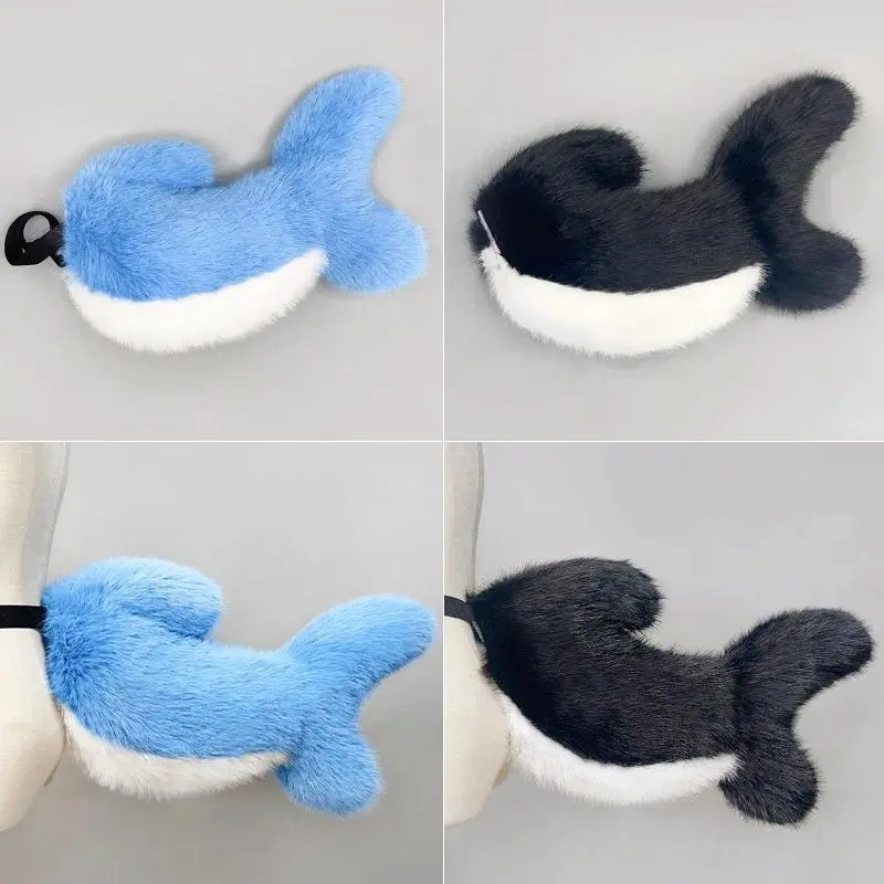 New Furry Beast Shark Tail Manga Exhibition Kig Series Shark Tails Cos Prop Tail Set Animal Tail Cosplay Prop Detachable Tails