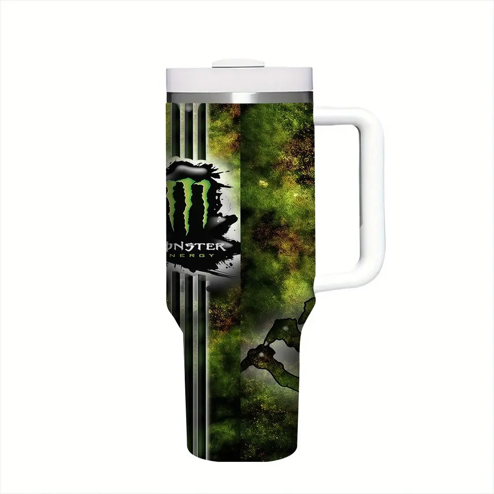 1pc 17oz/17.5oz/20oz/30oz/32oz/40oz Premium 304 Stainless Steel Thermal Mug with Flip Lid, Insulated Cup for Workout, Camping and Daily Commute