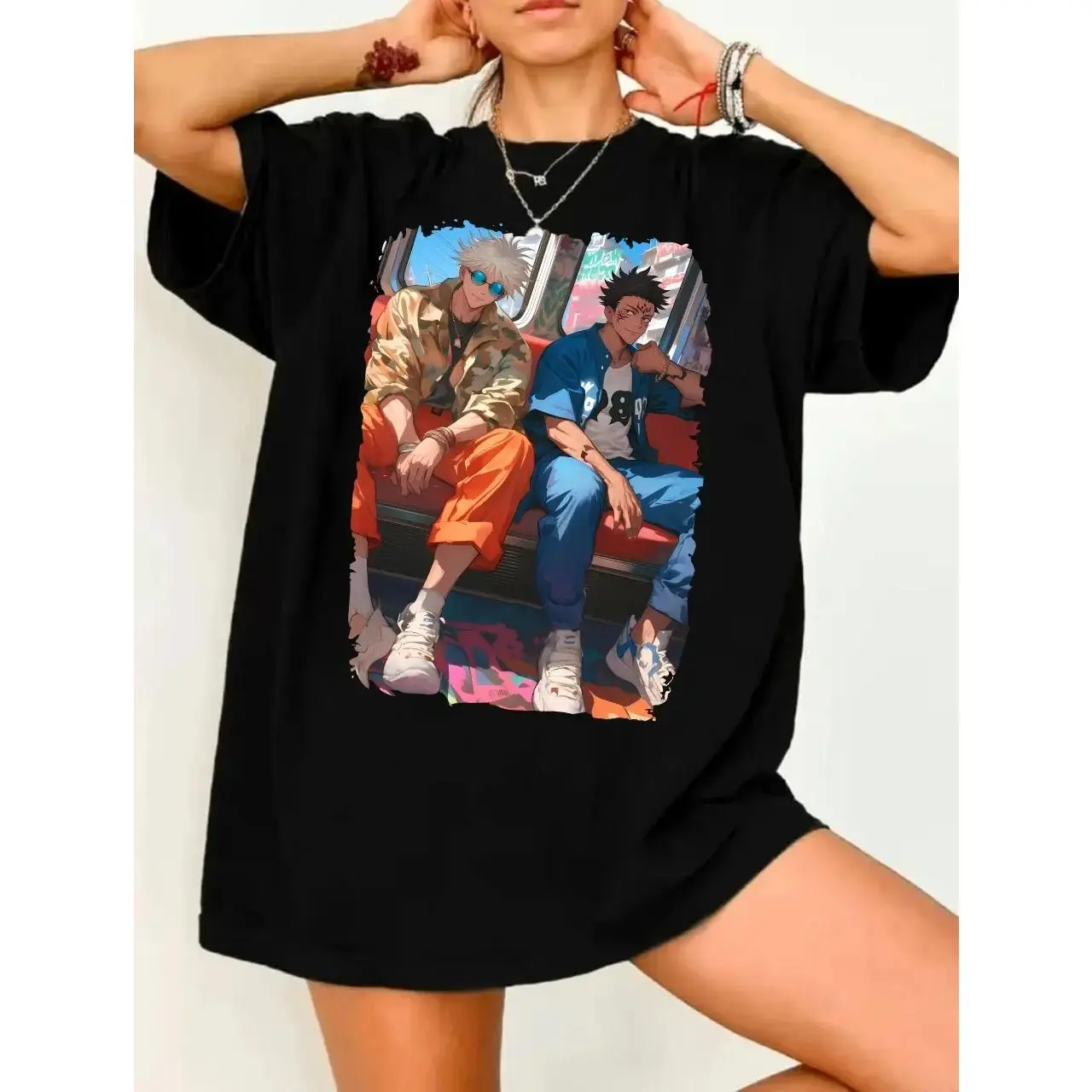 Ryomen Sukuna And Gojo Jjk Shirt Sweatshirt, Jjk Character Shirt Sweatshirt, Anime Unisex Shirt, Unisex Sweater Pullover Tee