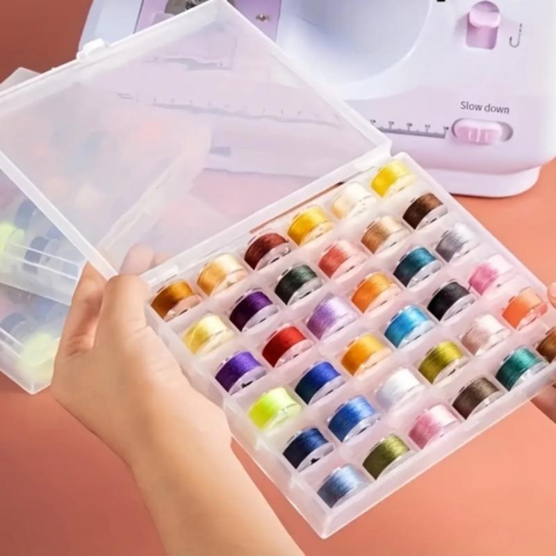 36 Colors Sewing Thread Set, 36pcs Sewing Machine Thread with Convenient Storage Box, Sewing Supplies for Home & Sewing Shop