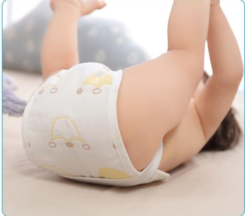 Baby diaper cotton gauze washable diaper newborn peanut-shaped washable diaper baby cotton gauze cloth
