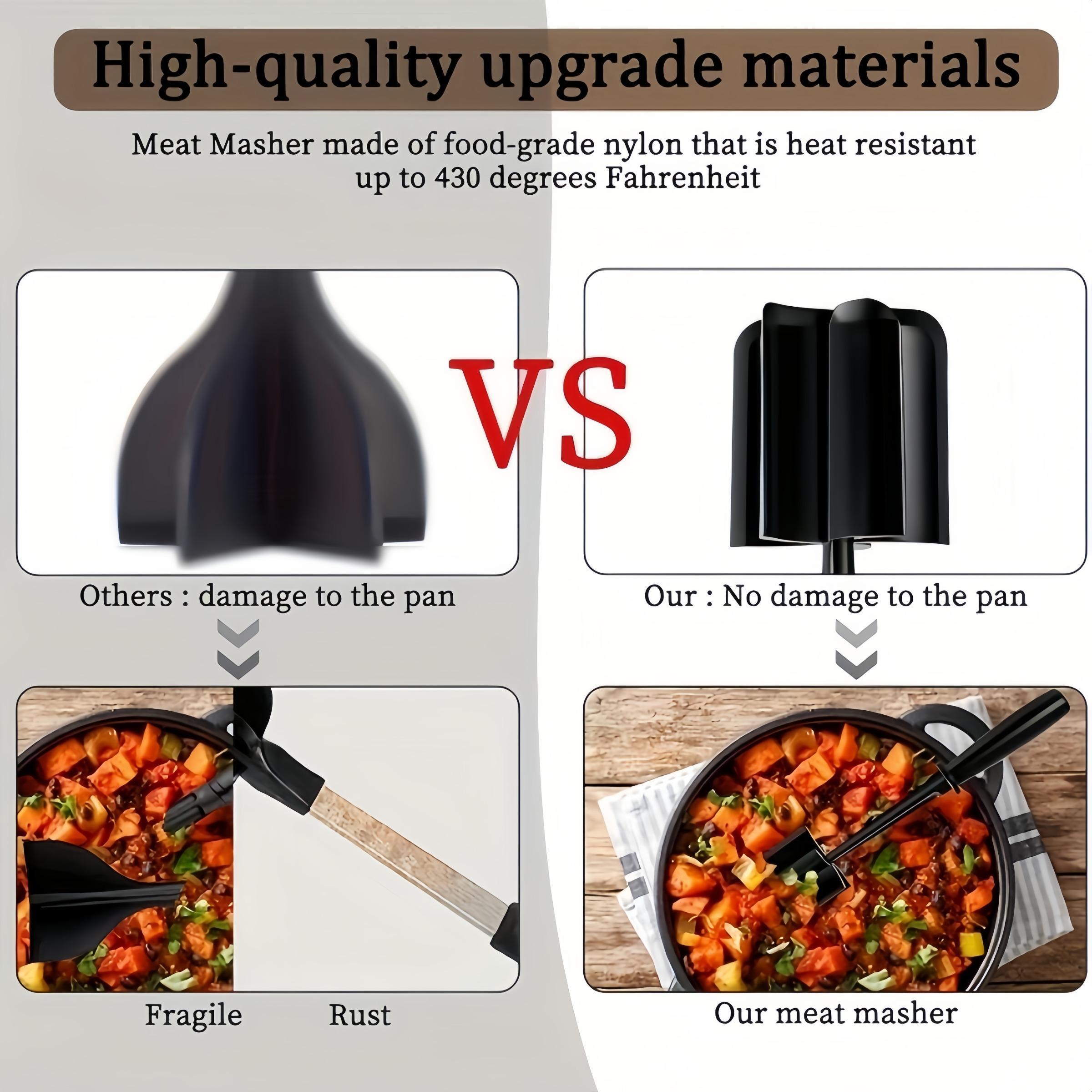 Meat Shredder, Kitchen Accessories Heat Resistant Hamburger Handheld Meat Chopper, Kitchen Utensils Supplies, Summer for Gift