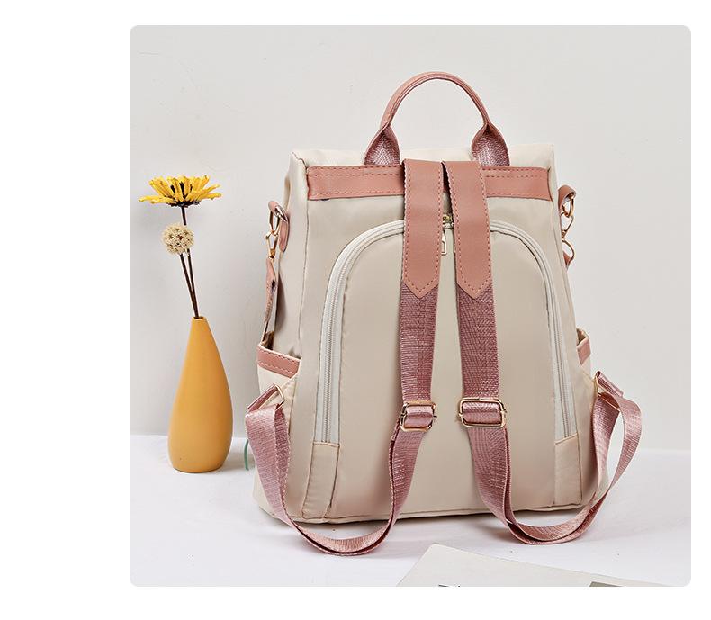 2026 New Korean Style Fashionable Versatile Anti-Theft Student Backpack for Women, Travel Canvas Backpack