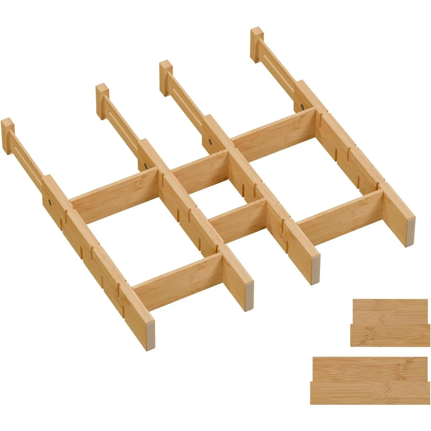 Drawer Dividers, Expandable Kitchen Drawer Organizer | Include 4 Dividers, 4 Small Inserts and 4 Medium Inserts for , Office, Dressers