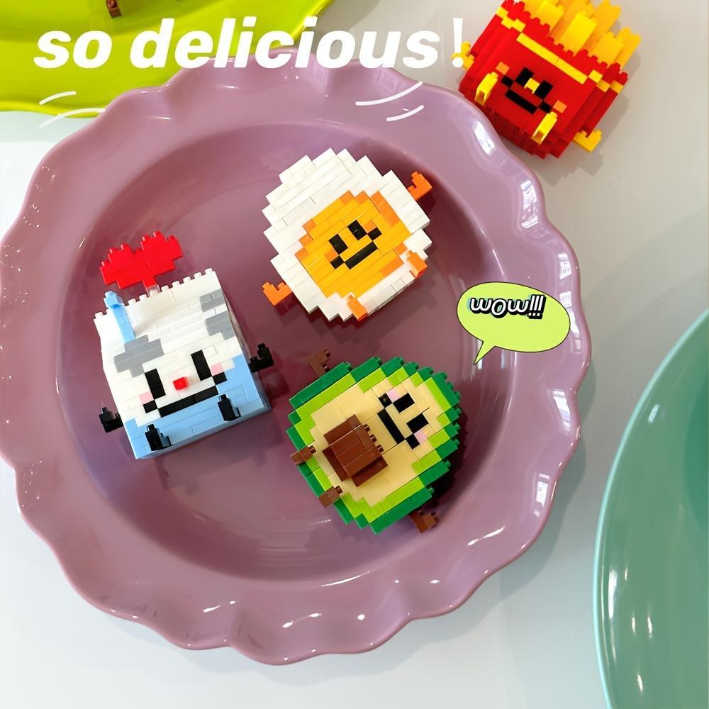 Food Design Assembly Building Blocks Toy, 1 Box Creative Building Blocks Toy, Educational Blocks Building Toy for Teenagers and Adults #GLOBAL PICKS