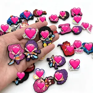 K-Pop Style PVC Shoe Charms Set (18PCS) | Cute Cartoon Clog Decorations | Harajuku Aesthetic Shoe Accessories | Unique Fashion Gift for Fans