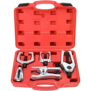 5 in 1 Ball Joint Separator, Pitman Arm Duty, Tie Rod End Remover Front End Service Tool Set for Car SUV Light Truck