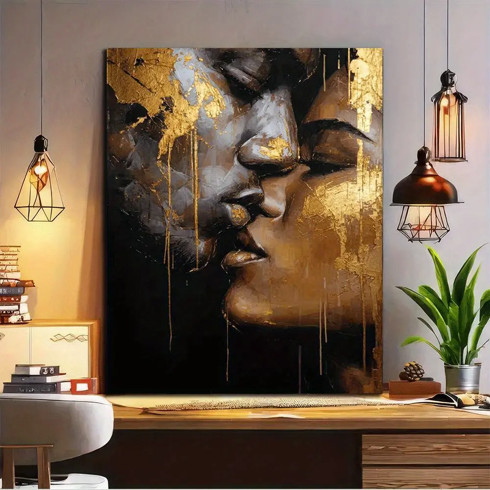 2D African American Canvas Print - Unisex Home Decor for Living Rooms, Bedrooms - Ideal Thanksgiving, Halloween Gift