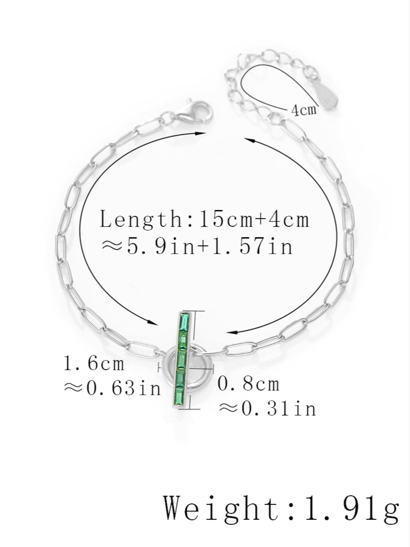 S925 Sterling Silver Women's Elegant Adjustable Chain Bracelet, Exquisite Trendy Minimalist Bracelet, Chic All-match Jewelry As Gift for Girlfriend