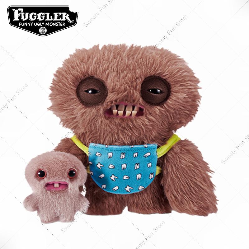 100% Original Fuggler Funny Ugly Monster Plush Toy – Tooth Creature Stuffed Doll, Hairy Furry Plushie Gift for Kids & Collectors, Mini Rascals Series