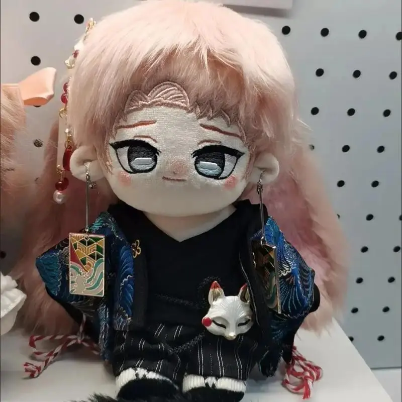 20Cm Anime Demon Slayer Cotton Doll Kawaii Plush Doll Girl Cartoon Sabito 2D Surrounding Good Looks Portable Toy Gift