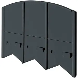 60' Choppers Heavy-Duty Hammer-in Edging - Corner and T Connectors Included - Black