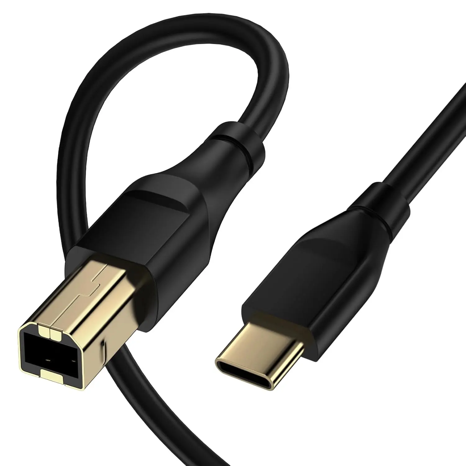 USB B to USB C Printer  10 FT High Speed Type C Printer Cord