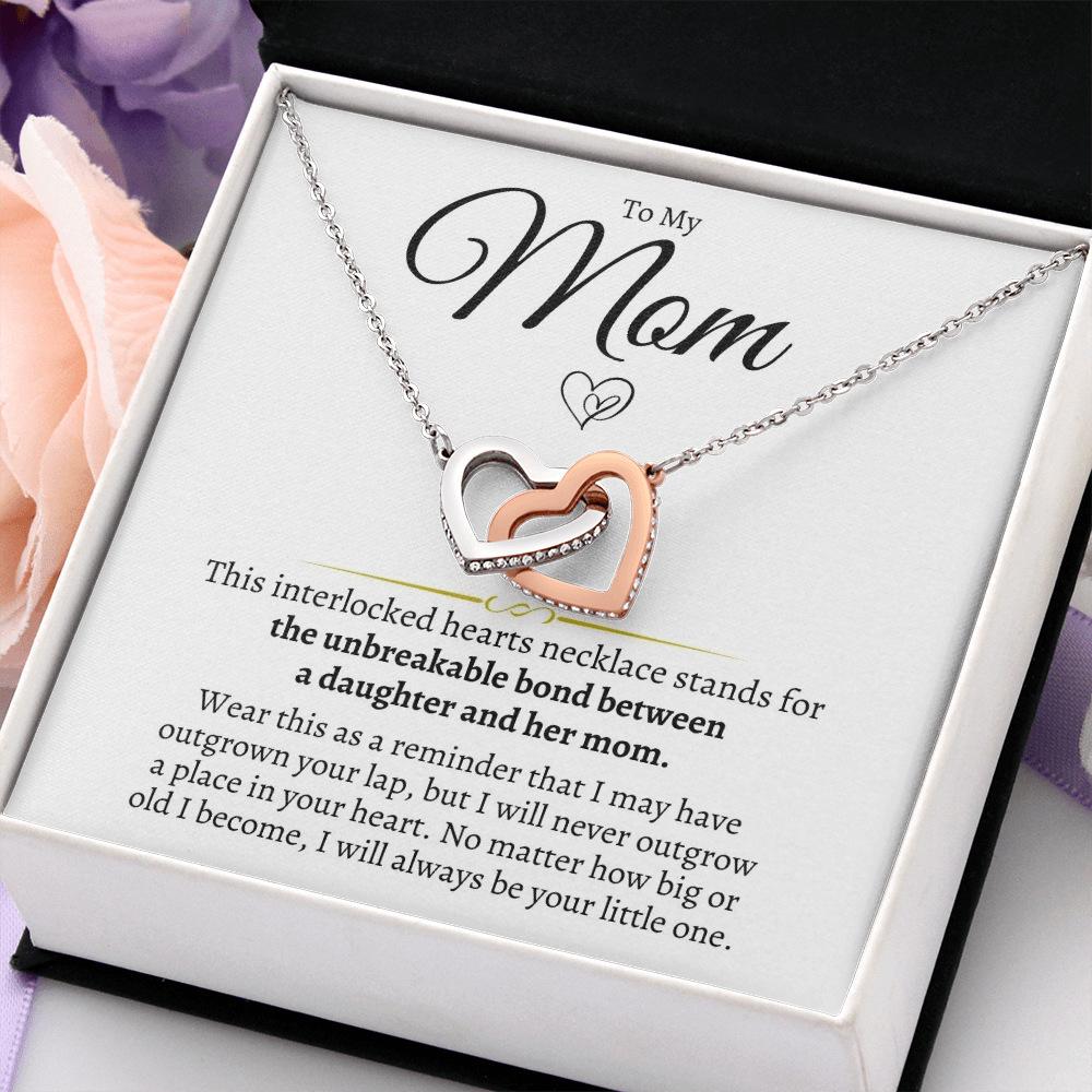 Mother’s Day Gift for Mom – Meaningful Heart Necklace with Love Message Card