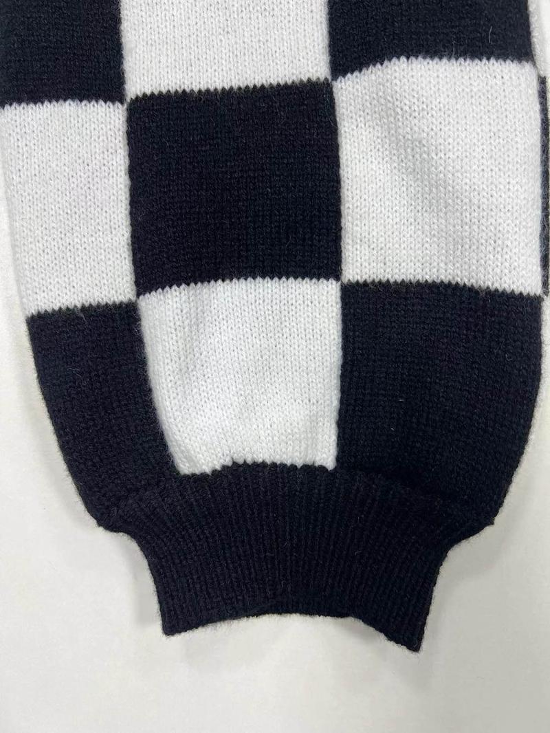 Women's Plaid Print Pocket Drop Shoulder Sweater Cardigan, Casual Long Sleeve Open Front Knitwear for Spring & Fall, Fashion Women's Knit Clothing for Daily Wear