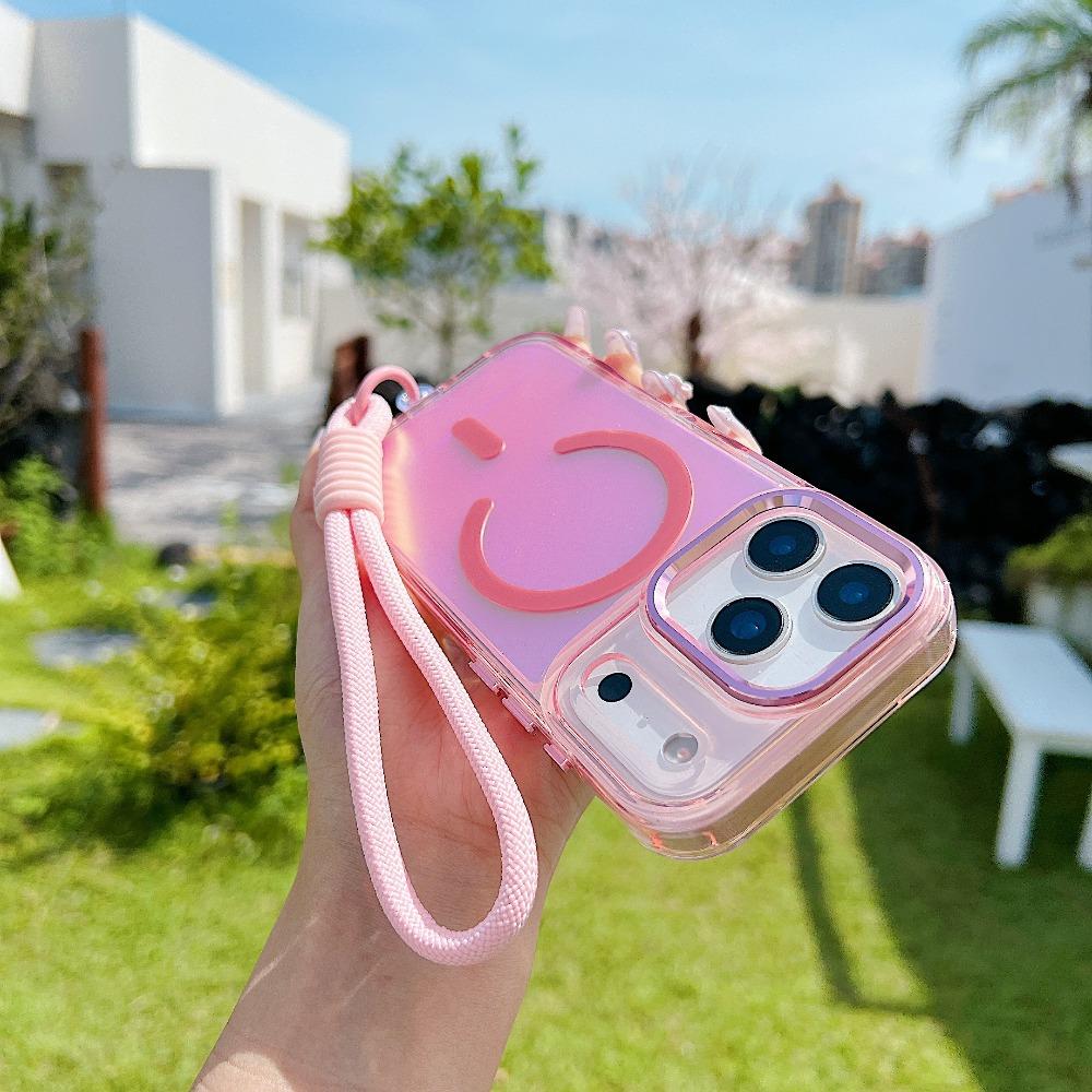 Phone Case - This Fashionable Premium Magnetic Wireless Charging Phone Case Is Compatible with for Iphone 17, 16, 15, 14, 13, 12, And 11 Pro, Pro Max, Plus, And 17AIR. It Includes a Colored Lanyard And Offers Extensive Drop Protection iphone 12 wildflower