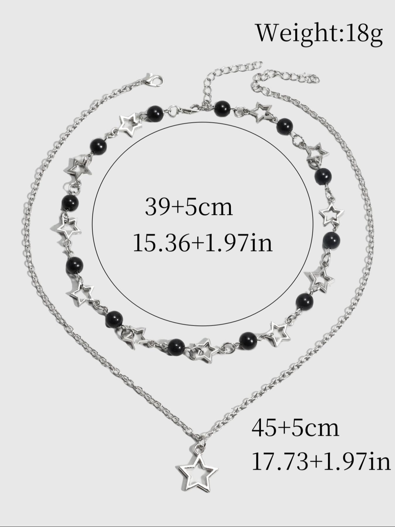Star & Faux Pearl Decor Pendant, Chains Jewelry, Elegant Beaded Necklace for Party, Daily Decor, Trendy All-match & Exquisite Jewelry for Birthday Gift for Fall 2024, Fashionable Accessory Star & Faux Pearl Decor Pendant, Chains Jewelry, Elegant Beaded Necklace for Party, Daily Decor, Trendy All-match & Exquisite Jewelry for Birthday Gift for Fall 2024, Fashionable Accessory