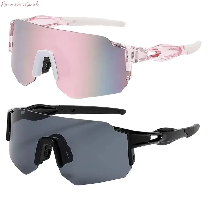 2-Pack Sports Goggles, Windproof Functional Sports Eyewear with UV400 Sun Protection, Comfortable for Mountain Biking, Fishing & Outdoor Activities