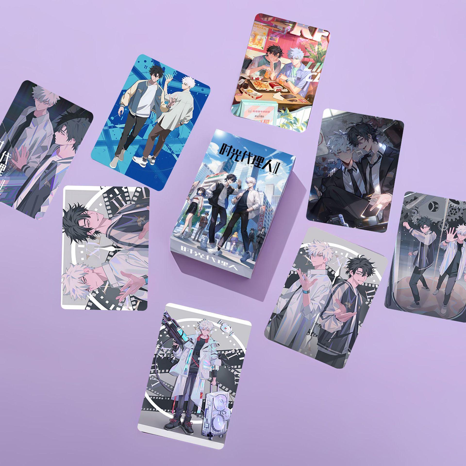 55 Pcs/Set Anime LINK CLICK Photocard Cheng Xiaoshi, Lu Guang Cartoon Characters HD Photo Laser Lomo Card for Fans Collect Gift