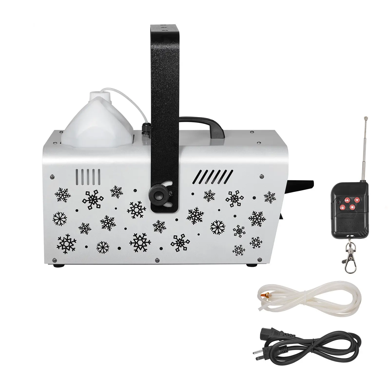 Snow Machine, Handheld Hanging Snow Maker by Wireless Remote Control, 1500W (Nominal) Nominal Rated Power, AC 110V–120V, 60Hz Voltage, User-Friendly Design, Versatile Application