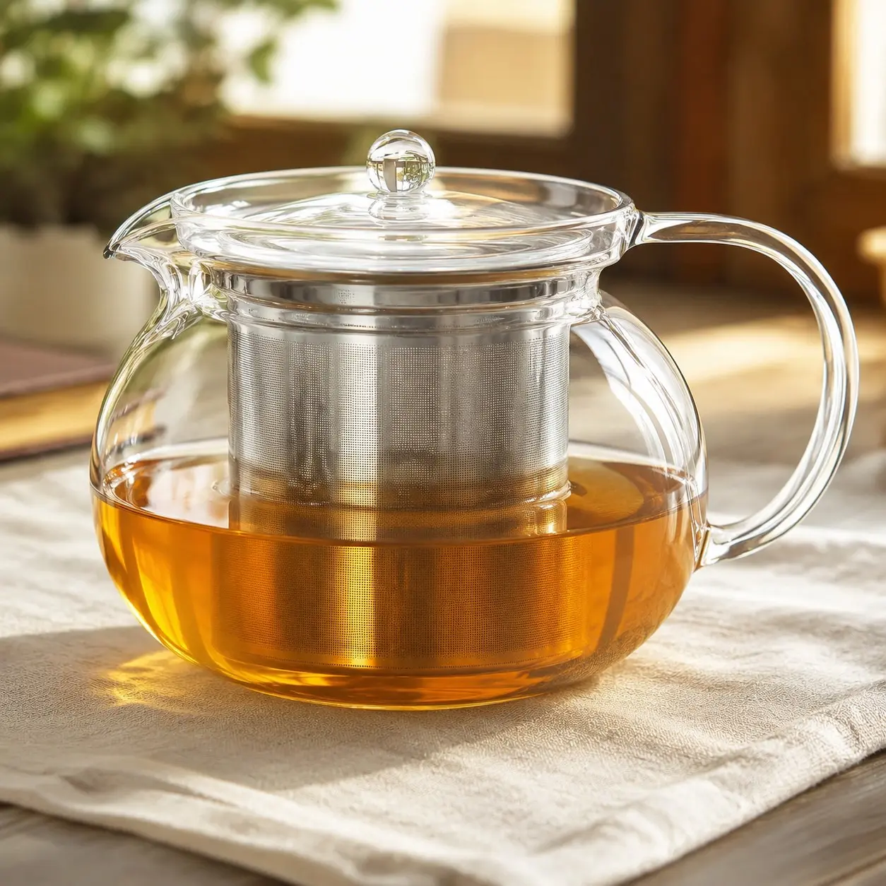 Kyoto 2-in-1 Tea Kettle and Tea Maker – Heatproof Glass Teapot with Removable Loose Tea Filter – Tea Connoisseur's ChoiceGift