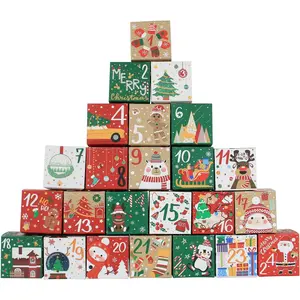 Diy Advent Calendar - Empty Advent Calendar to Fill Yourself, Christmas Advent Boxes Empty for Kids and Family (Classic Box)