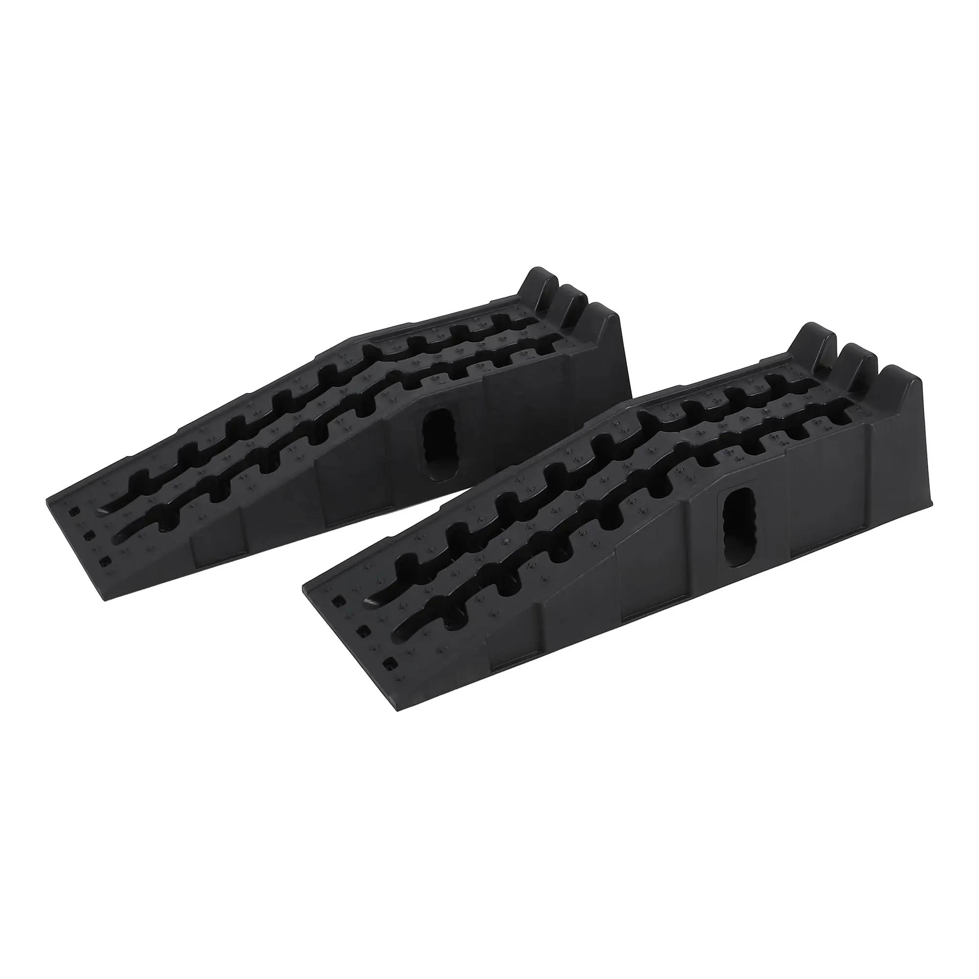 GARVEE 2 Pack Heavy Duty Car Ramps for Oil Changes, 5 T (12,000 LB) Capacity, 6.7 in High Lift Vehicle Service Ramps, Non-Slip & Weather Resistant, for Home Garage Use