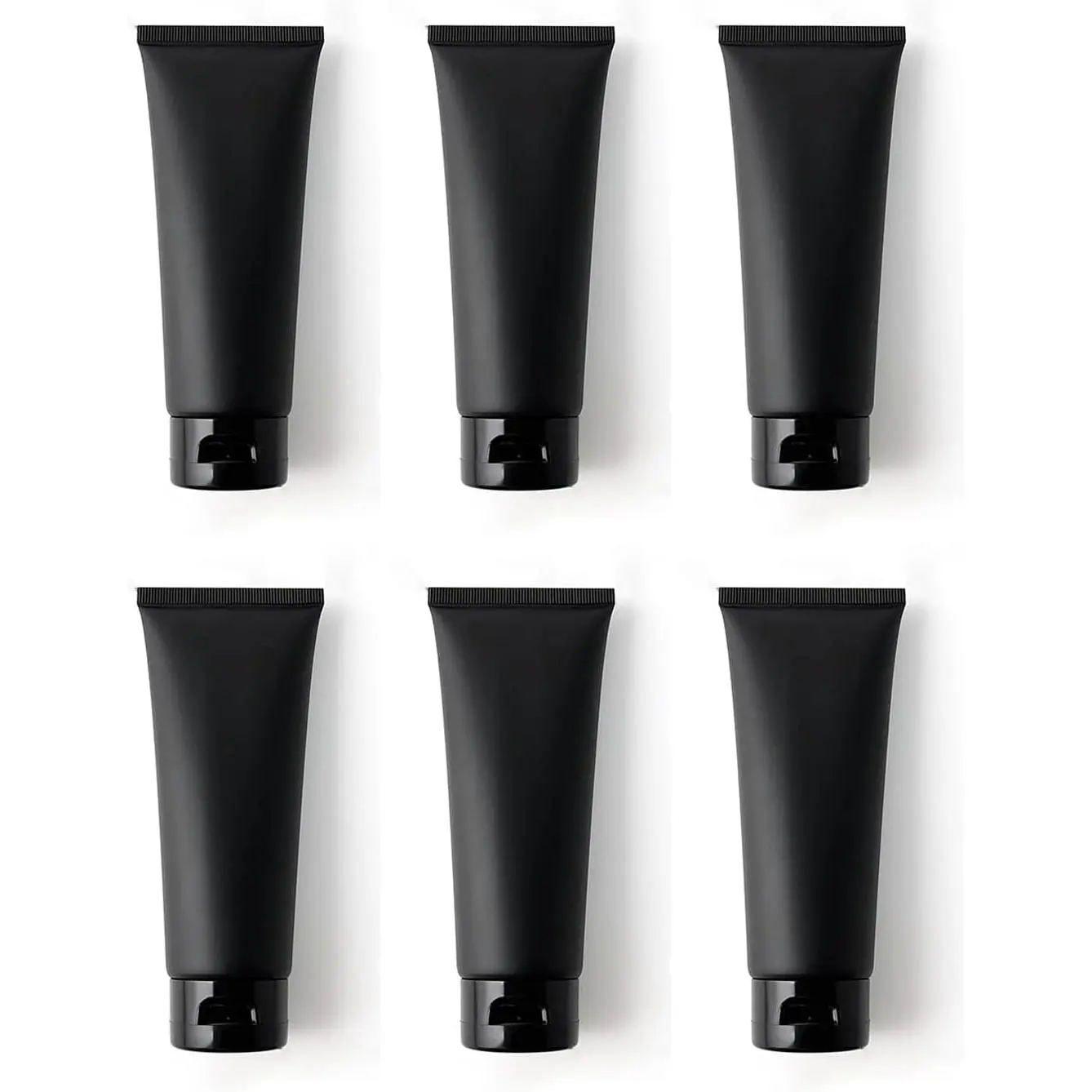6 Pack 100ml 3.4 oz Refillable Squeeze Travel Tubes Leak-Proof Flip Cap Plastic Bottles for Shampoo Lotion  Cream