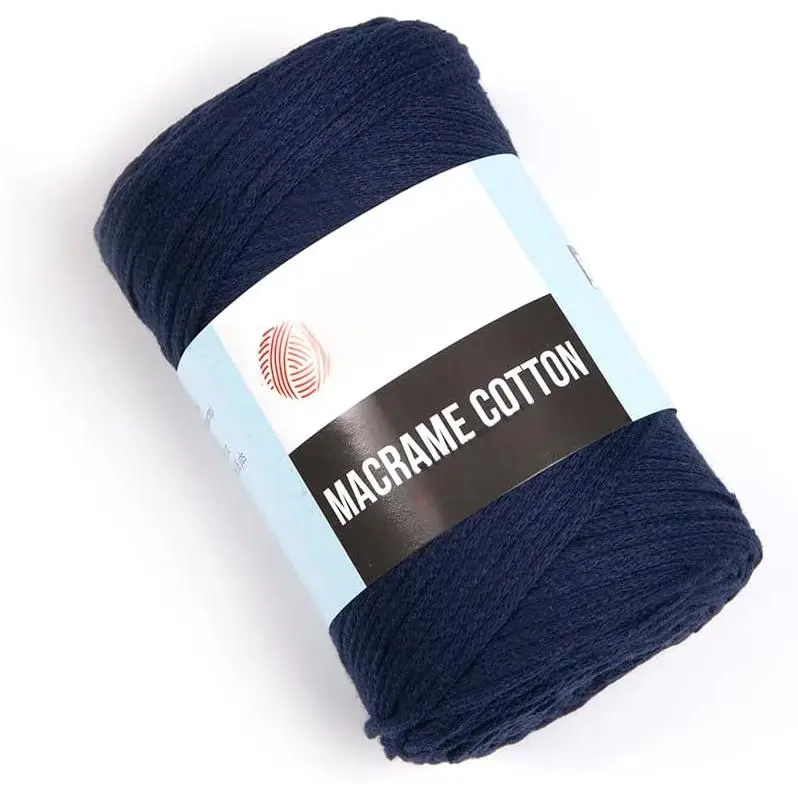 Macrame  – 80% , 20% Polyamide Macrame Cord, Medium Weight, 8.8 oz (250g), 246 yds – Knitting, Crochet &  Macrame Crafts (Navy)